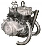 Detail prvnho povlenho motoru Z 125 A.