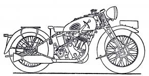 TIZ AM 600 v nzorn kresb, tak jak se objevil v naem povlenm motoristickm tisku.