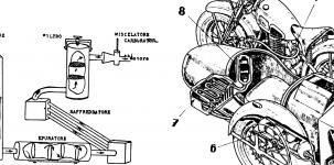 Schema devoplynovho pohonu motocyklu.