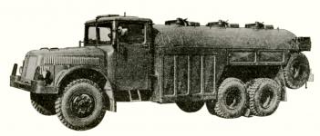 Cisterna Tatra 111 C na 7.000 litr - z publikace eskoslovensk motorov vozidla, vydan Ministerstvem automobilovho prmyslu a zemdlskch stroj 1956.