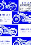 Prospekt nabídky motocyklů NSU pro rok 1956 - francouzská verze.