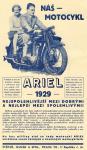Reklama z norovho sla asopisu MOTOR (Motocykl) ronk 1929.