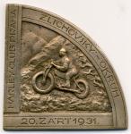 Plaketa HCP Zlíchovský okruh 1931