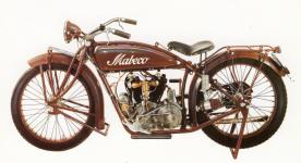 Mabeco model 1924 - retušovaný snímek z katalogu exponátů německého Motocyklového musea na hradě Augustusbug.