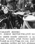 Motocykl Praga BD s originálním sidecarem na obrázku z časopisu Letem světem 1932