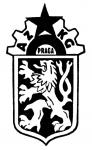 Logo, upravené v souvislosti s přejmenováním továrny Praga na AZKG, n.p., v roce 1953.