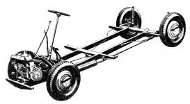 Chassis inovovaného provedení se, kromě rozchodu kol (a u valníku i délky), prakticky nezměnilo.