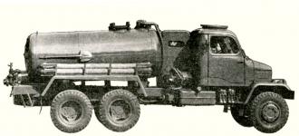 Fekální vůz Fek V3-S, vyráběný firmou THZ (Továrny na hasící zařízení) n.p.,Vysoké Mýto - provedení pro rok 1956.