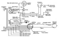Schema originálního elektrického zapojení dle amerického systému.