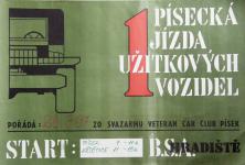 Plak�t byl, jak jinak, v barv� khaki... (z archivu J. Pec�na)