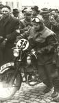Klubov� �Z 150c na motocyklov� sout�i v P��brami - jaro 1955